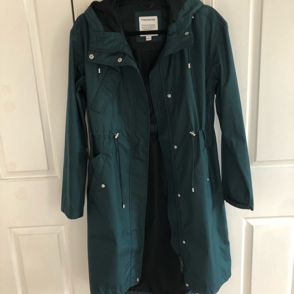 NW Evergreen Longline Raincoat (S)